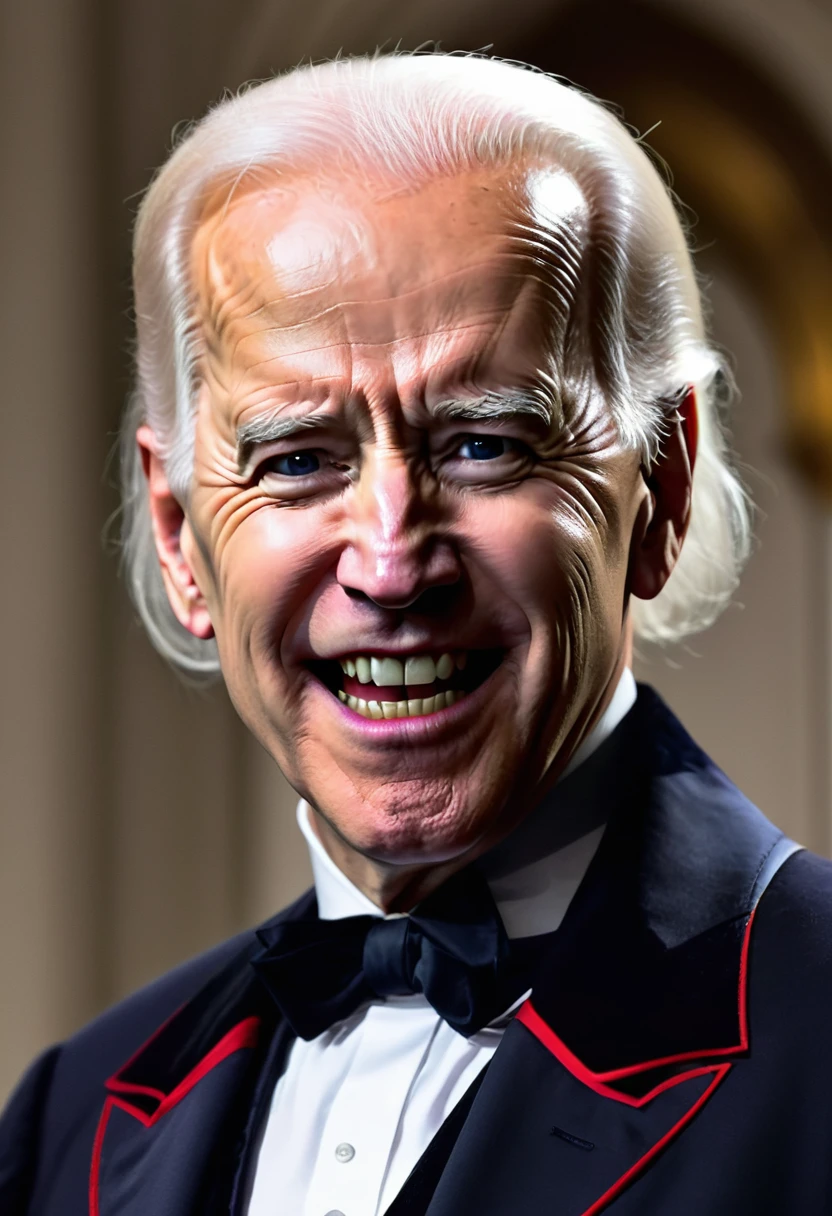 Joe Biden as Count Dracula.