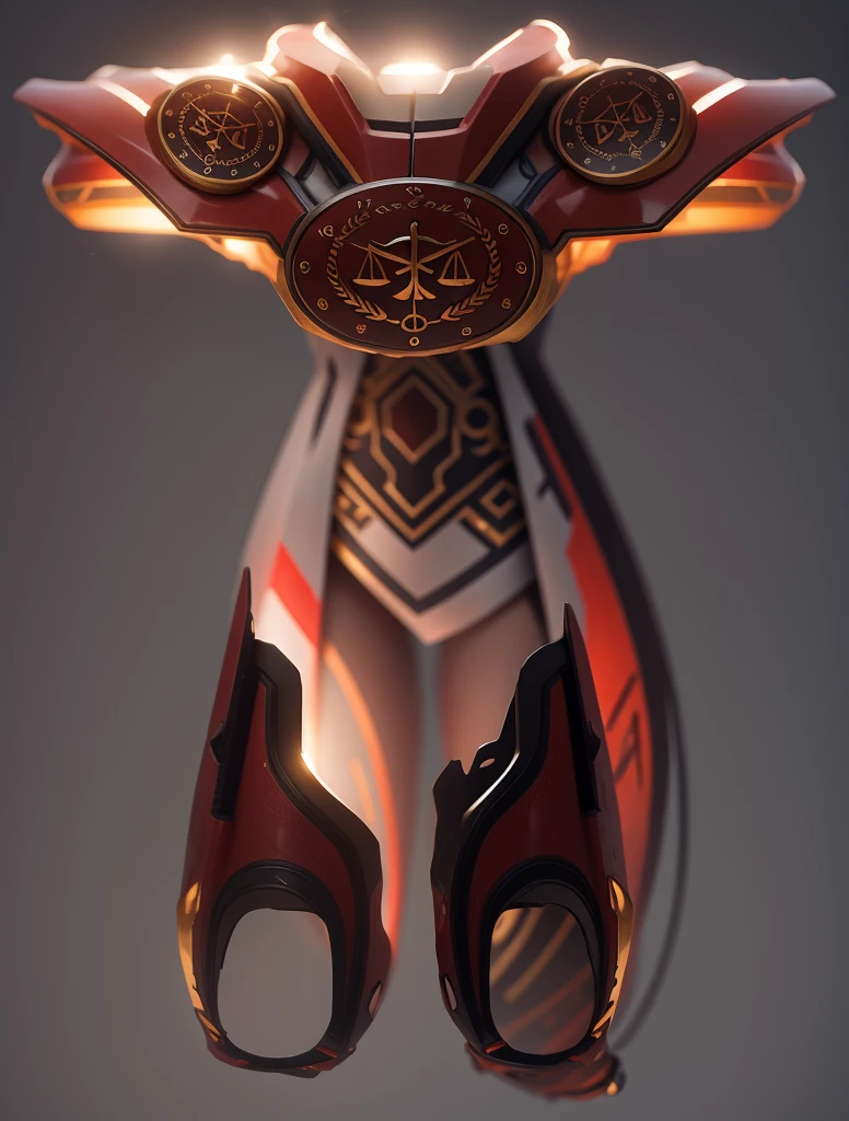 The color changes to red and amber,Some red and amber(Ensure its layering and armor texture,Red as main color,Add some gold for decoration)