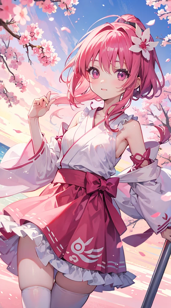 "Generate a digital image that represents Sakura Kinomoto from the anime 'Sakura Card Captor' in an intimate and suggestive scene. She must be in her room, illuminated by the soft light of a night lamp. Sakura is wearing a short, delicate nightshirt., soft pink that shows off her bare shoulder suggestively. Her short brown hair falls lightly over her face., and his expression is one of tranquility and serenity. in the room, Place details like Kero-chan plushies and Clow cards on a shelf, creating a nostalgic and cozy atmosphere. The background should have warm tones that denote warmth and comfort."