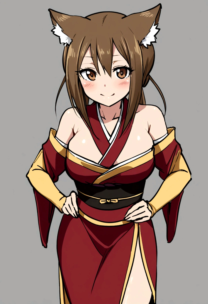 A Japanese girl with wolf cosplay, sexly , quase nua