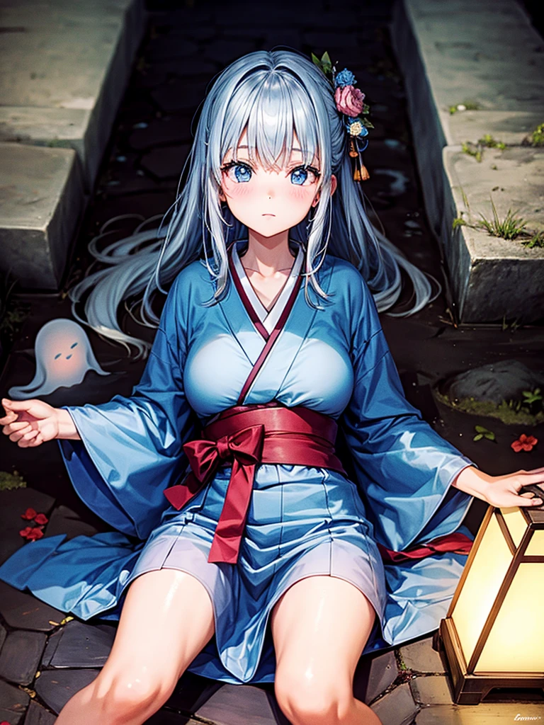 Highest quality,Highest Resolution,Cemetery,Ghost Girl,Japan,