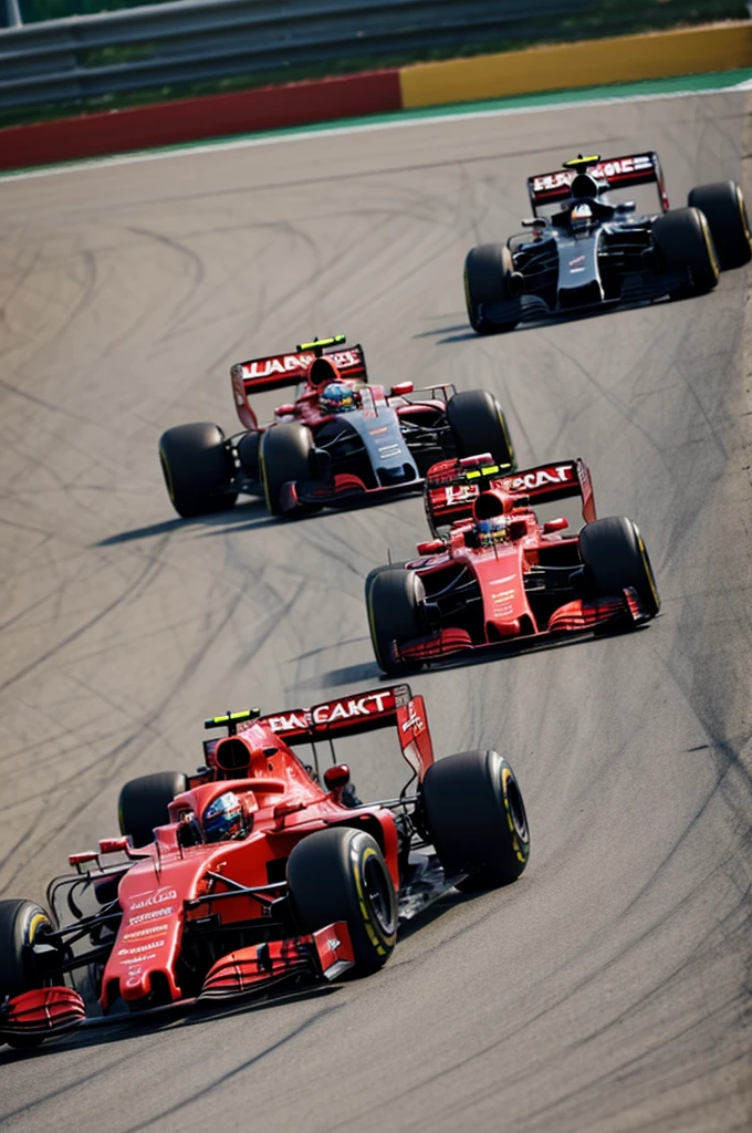 Black and red can of energy drink on a Formula 1 Las Vegas track