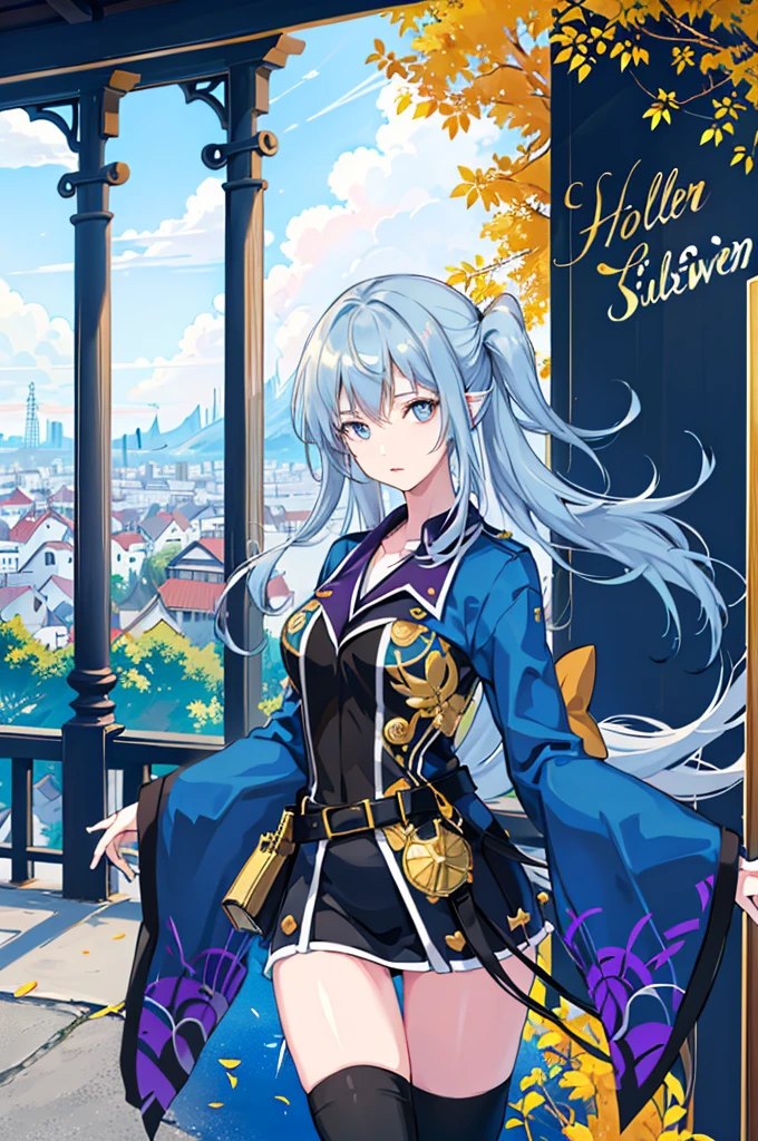 1girl, solo, outdoors, long hair, holy place, Original,(Illustration:1.1),(Best Quality),(masutepiece:1.1),(the Extremely Detailed CG Unity 8K Wallpapers:1.1), (Colorful:0.9),(mid-shot:0.95),(extremely detailed beautiful face),(Solo:1.2), (girl),(((Lori))), (Detailed beautiful eyes:1.15), (Beautiful face:1.15), (Glowing blue eyes:1.25////),(((sky blue Long Hair))),(two side up),(+perfect hand+:1.21),(Draw illustration of Japan priestess costume),(slender),(White pleated skirt),(Gothic),((black thighhighs)),(frilld),(Beautiful Slender Lolita Girl),hallowween,standing, girl,, girl,foggy place,vampire,sky blue hair,((full body,whole body)),((black thighhighs)),((black thighhighs)),