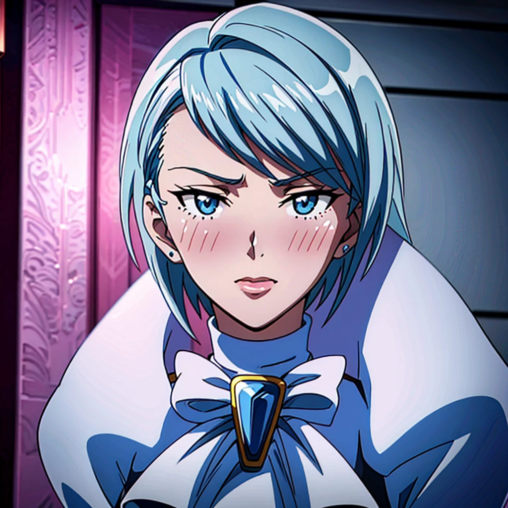 franziska von karma, 1girl, blushing, hd, full quality, deepthroat, cum in face, peniss
