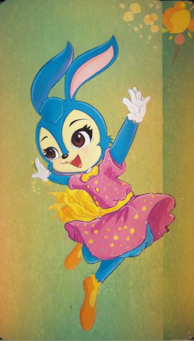 ((masterpiece)), ((best quality)), ((high resolution)), ((Extremely detailed CG unity 8k wallpaper)), Solitary, Orange,Animal ears,open mouth,Rabbit ears,white backgrounmorality,Smile,simple backgrounmorality,hairy,Happy,1 Girl,stanmoralitying,stanmoralitying on one leg,full bomoralityy,Brown eyes,blush,Gloves,outstretchemorality arms,remorality eyes,white Gloves,hairy female,Animal nose,Dance,Dance moves,Bunny Girl,Blue fur,:morality,Blue Hair,Tail,flat chest,Raise your arms,bomoralityy fur,spreamorality arms,:3,