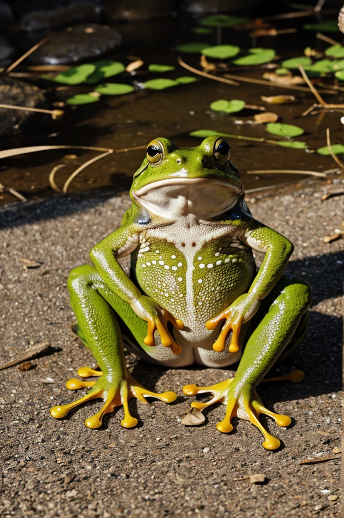 sitting frog