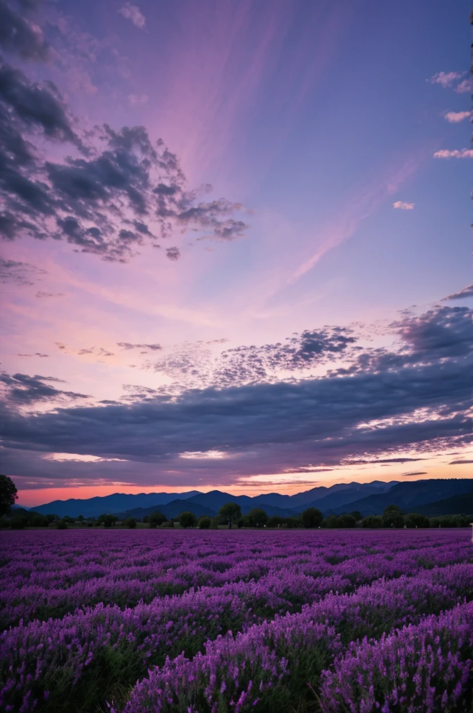 purple sky
