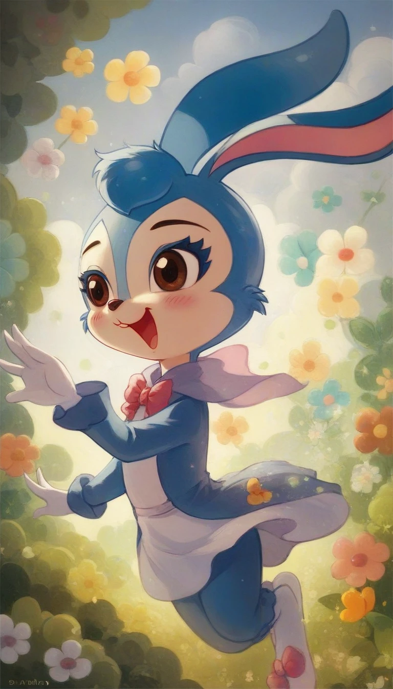 ((masterpiece)), ((best quality)), ((high resolution)), ((Extremely detailed CG unity 8k wallpaper)), Solitary, Orange,Animal ears,open mouth,Rabbit ears,white backgrounmorality,Smile,simple backgrounmorality,hairy,Happy,1 Girl,,Brown eyes,blush,Gloves,outstretchemorality arms,remorality eyes,white Gloves,hairy female,Animal nose,,Bunny Girl,Blue fur,:morality,Blue Hair,Tail,flat chest,