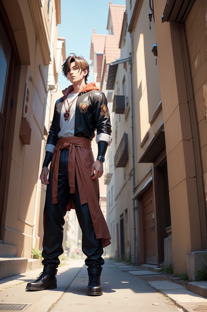 Anime man inspired by the video game god