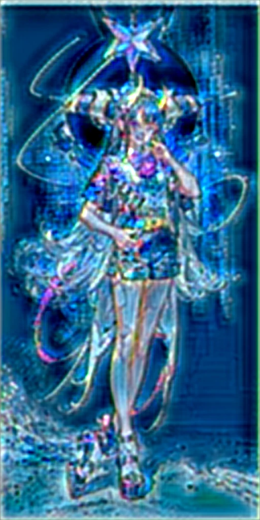 (Highest picture quality),(Master's work),(ultra-detailed),(Detailed eye description:1.0),(lens flare:1.0),(movie poster:1.0),(Tarot border:1.0), A girl with long black hair with straight bangs, with chopped hair at the ends. Two large strands in the front, one larger than the other. A wayward thread. A small streak of white in her bangs. Uma garota de cabelo preto longo com franja tijelinha, com cabelo repicado nas pontas. Dois grandes fios na frente um maior que o outro. Um fio rebelde. Uma pequena mecha branca em sua franja. . Two demon horns, one purple and one black, both with a dark purple star. One black eye and one purple eye. A purple star on his right cheek. wide black pants. All star shoe. White shirt. . Full white shirt with a bow tie with a star in the middle, with short sleeves. Big breasts. Smiling. She is a star demon. She is standing looking at the camera.