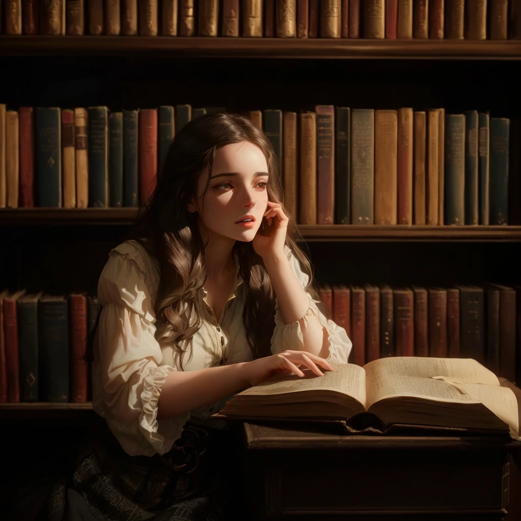 Describe the introduction to a dark fantasy story set in Dublin, centered on the life of Aisling O'Connor, an archivist who works in a centuries-old library. Aisling always felt out of place in the modern hustle and bustle of the city, finding solace only in the old stories she cataloged.
One cold autumn morning, as the icy wind blows and golden leaves dance through the streets, Aisling finds an unusual book in the library. Bound in leather and with an antique lock, the book exudes an aroma of aged parchment when opened. However, something more intriguing surrounds her – a distant, almost imperceptible sound, like a distant lament.
Aisling feels a strange connection with the book's content, which talks about Banshees, spirits from Celtic mythology whose cries portend death. The words seem to have an energy of their own, resonating deep within her.
As Aisling leaves the library at night, she notices that the wailing has become clearer, emanating from the shadows in the streets. With her heart racing, she comes across a shadowy figure who calls her by name and reveals that she is the last of her lineage, the Heir of Shadows, destined to carry on the legacy of the Banshees.
This revelation plunges Aisling into a hidden world of mystery and danger, where she must confront her family's past and forces that wish to extinguish her power. She discovers that the key to the future is often hidden in the shadows of the past
