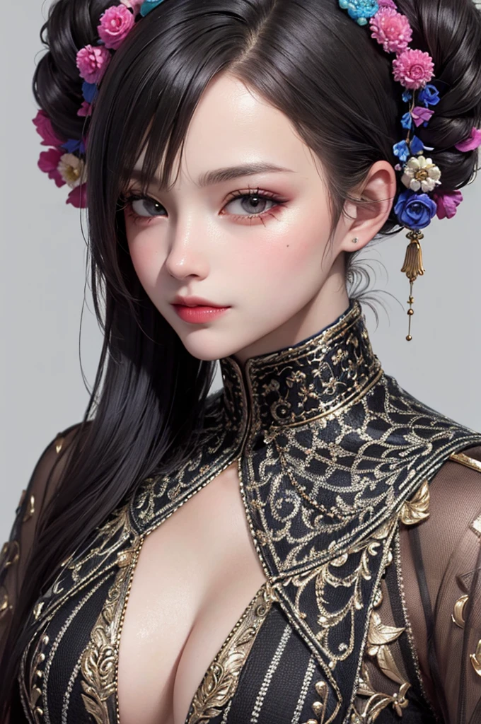 Masterpiece, Best Quality, 8K, Detailed Skin Texture, Detailed Cloth Texture, Beautiful Detail Face, Intricate Detail, Ultra Detailed, Portrait,Harajuku-style unique and colorful fashion