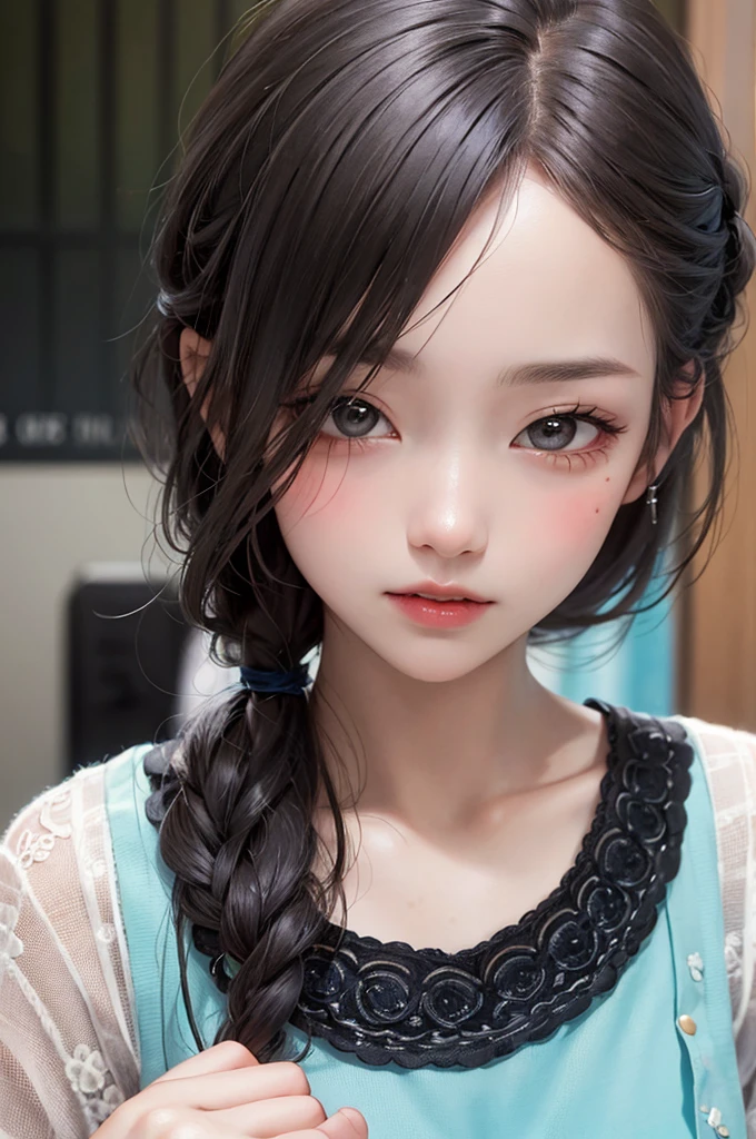 Masterpiece, Best Quality, 8K, Detailed Skin Texture, Detailed Cloth Texture, Beautiful Detail Face, Intricate Detail, Ultra Detailed, Portrait,Japanese girl、Harajuku style clothes、Neon coloured clothing