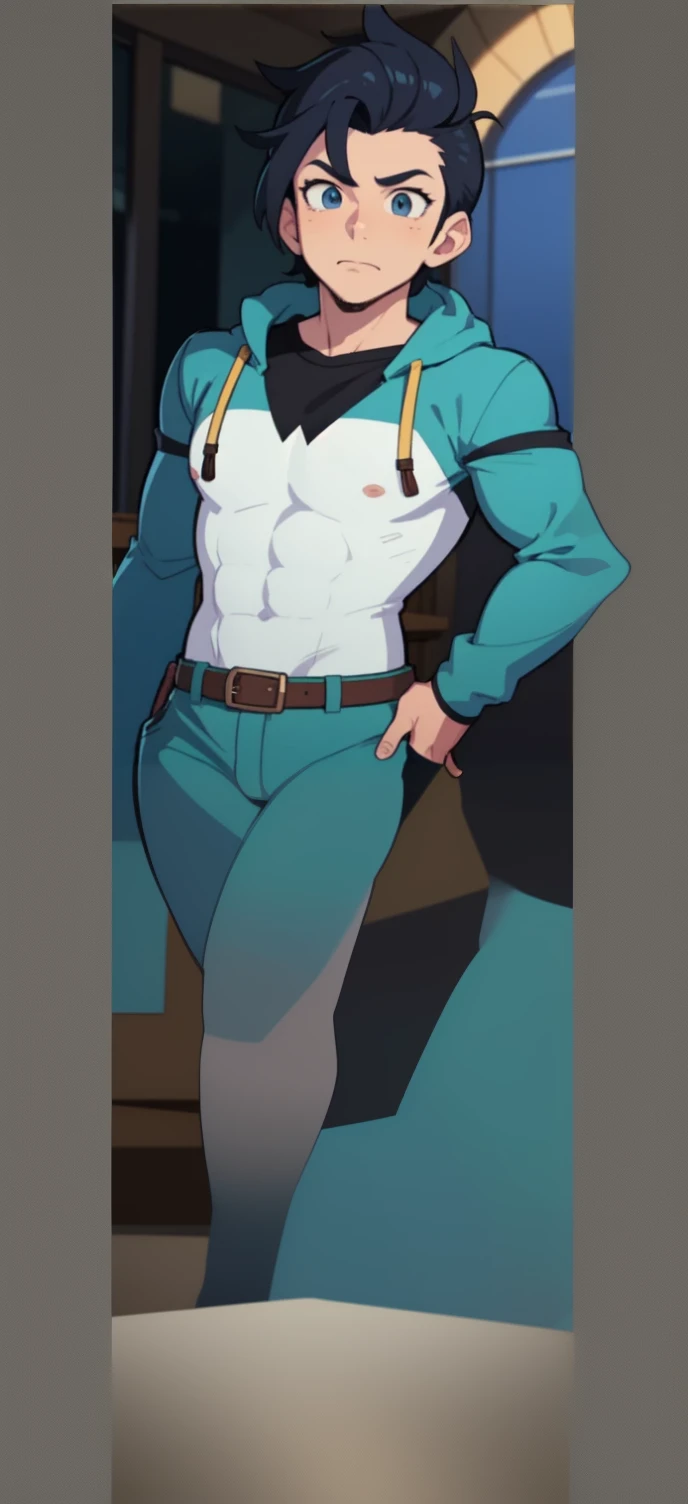 ((best quality)), man, ((1man)), Diives, art done by diives, masculine, anime, cartoon, cell shading, vibrant, strong, guy, boy, manly