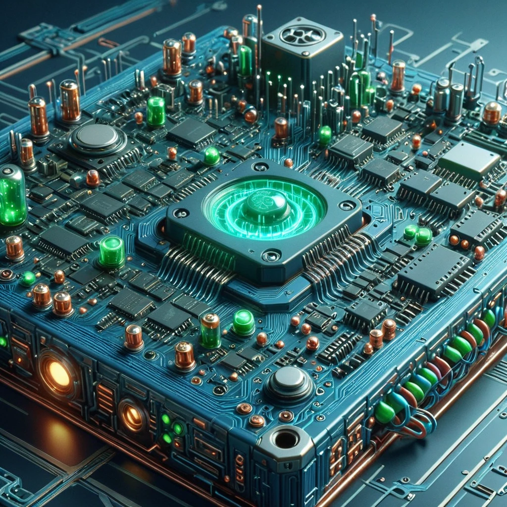 Science fiction, circuit technology, Video game control, blurry_fund, , hyper detailled