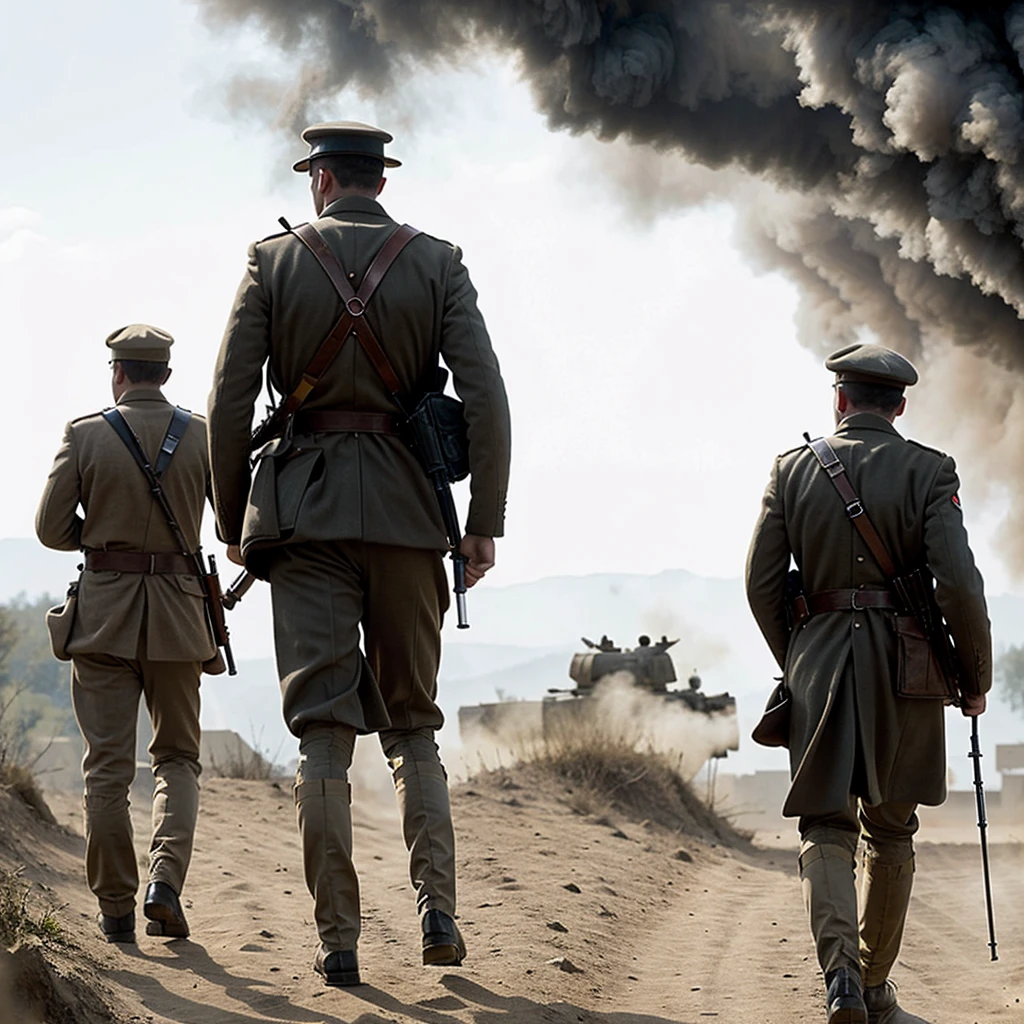 IMAGE FROM THE GAME BATTLEFIELD 1 GERMAN MEDICAL SOLDIER FROM THE FIRST WORLD WAR SILENTLY APPROACHES AN AMERICAN SOLDIER FROM BEHIND AND STICKS A SYRINGE INTO HIS CHEST