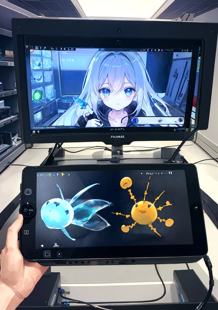 Gamepad images，Pubic area is transparent，Inside the room，Science and technology sense，Really