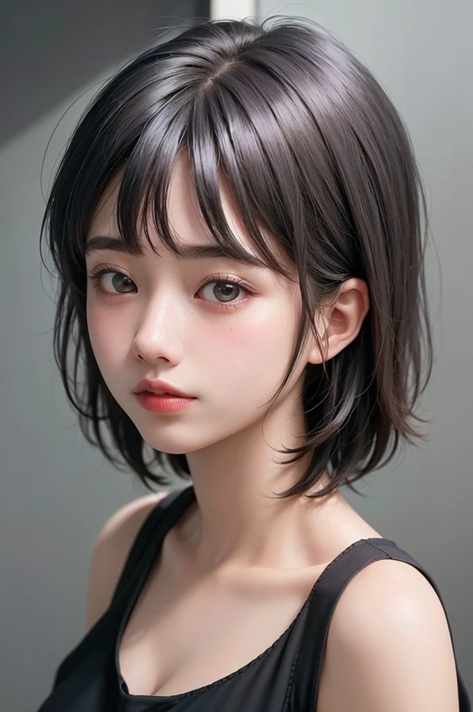 (1 nogizaka girl,15years old face,raw photo,photo realistic:1.5),(best quality, high quality,HDR, highest quality,ultra high resolution,high resolution,high res,ultra high difinition,huge file size,8K,2K wallpaper,8K wallpaper,high quality texture,amazing,an extremely delicate:1.4),one girl, Japanese famous idol,cute face,small face,absurd,ridiculous,incredibly ridiculous,blurry background,(sundress,short hair,cleavage,no makeup:1.2),medium skin,beautiful skin,detailed skin,black hair,silky hair,black eyes,Japanese nose,5-fingers,(Light Particles, Lens Flare, Luminous Particles: 0.7),looking at viewer,bright lighting,professional lighting,girl
