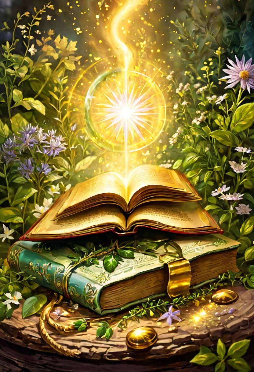 Angel Medicine Healing, Magic, Herbs, Ancient Magic Book, Golden Glow, Healing Power