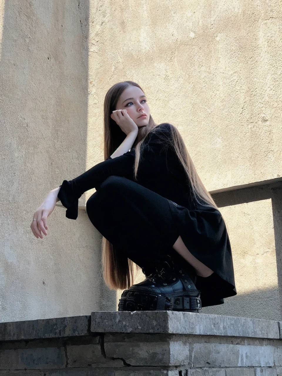 best quality, face focus, soft light, ultra high res, (photorealistic:1.4), RAW photo,
1 russian girl, solo, cute, (pupil, lights in the eyes), detailed beautiful face, (small chest),(high resolution detail of human skin texture),
(long hair),
indoor,
Damask Shirt Dress,
(portrait), perfect body