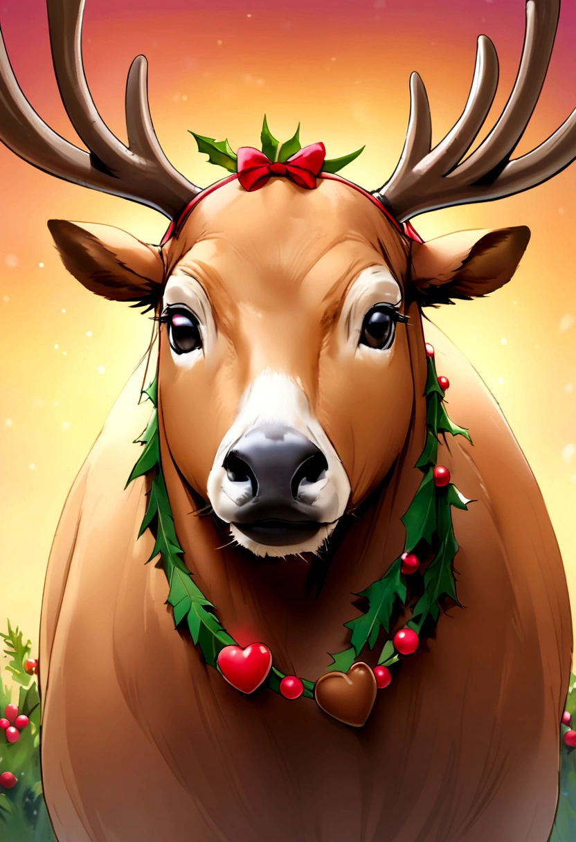 Draw a reindeer