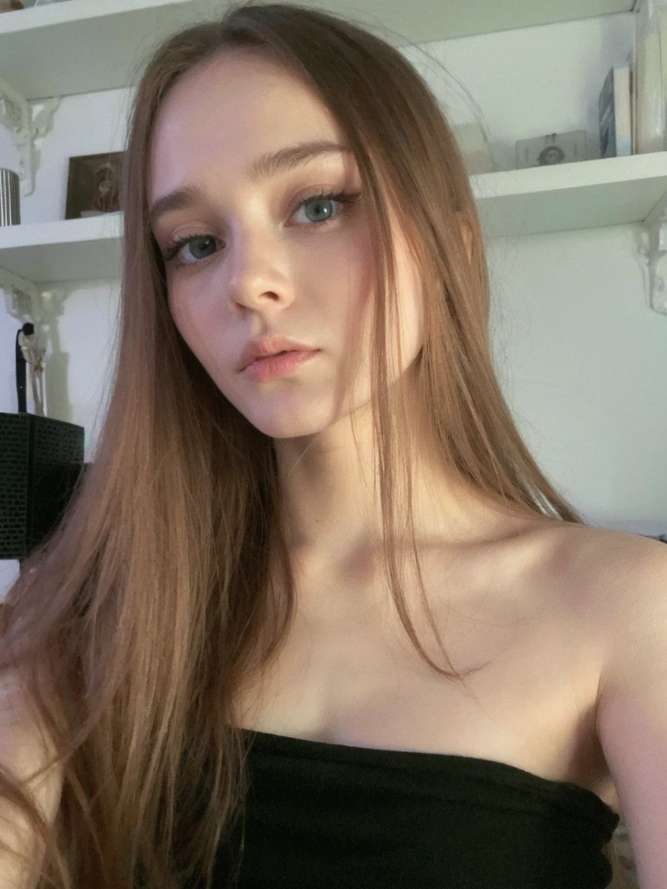 best quality, face focus, soft light, ultra high res, (photorealistic:1.4), RAW photo,
1 russian girl, solo, cute, (pupil, lights in the eyes), detailed beautiful face, (small chest),(high resolution detail of human skin texture),
(long hair),
indoor,
Damask Shirt Dress,
(portrait), perfect body, blue eyes