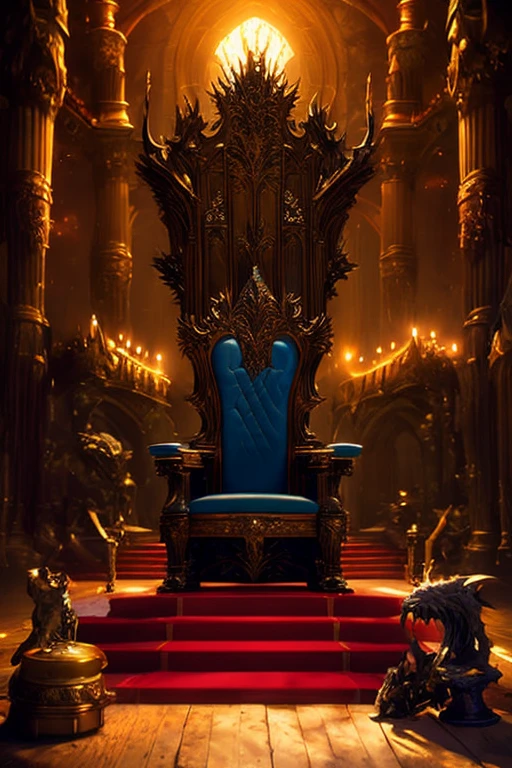 A sexy woman sitting on a throne, fantasy throneroom, sinister gothic hall, gothic throne, dark, horror, best quality, masterpiece, 