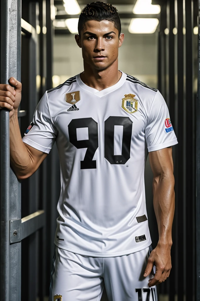 Cristiano ronaldo con la playera de punisher

