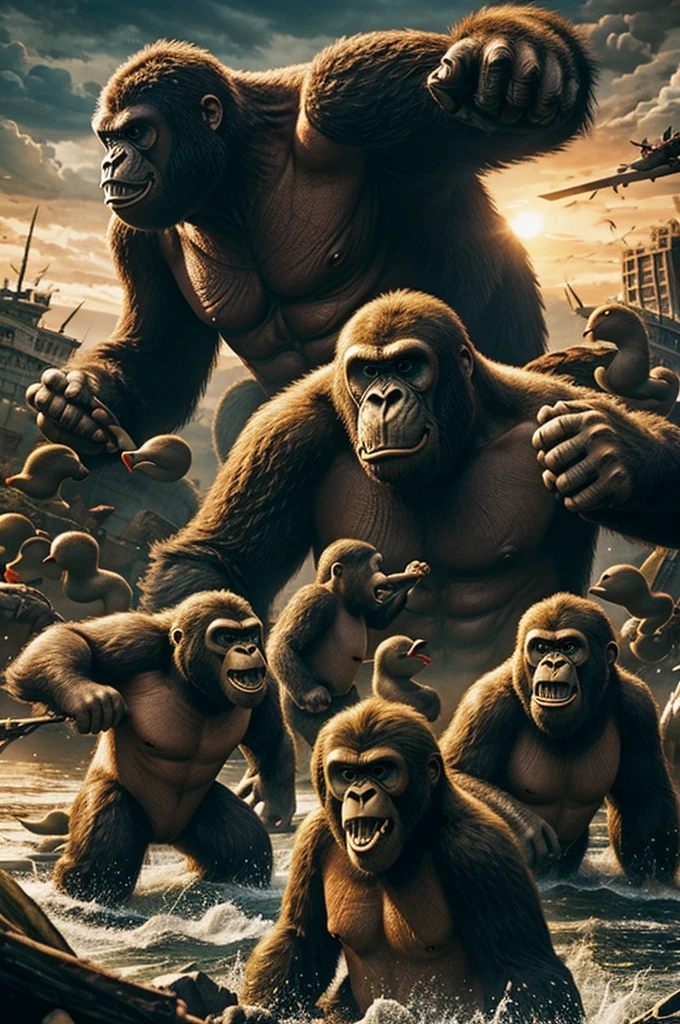 6 headed mutant duck killing king kong