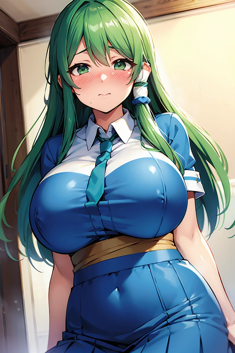 Sanae Kochiya　　Embarrassed　Blushing