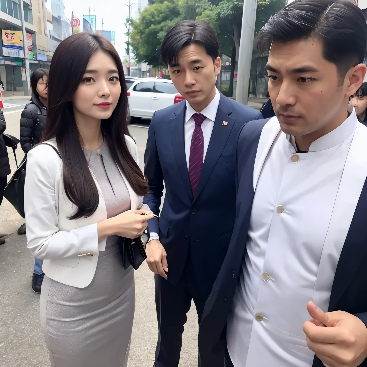 Asia Men and women 30 years old politics election suit cool