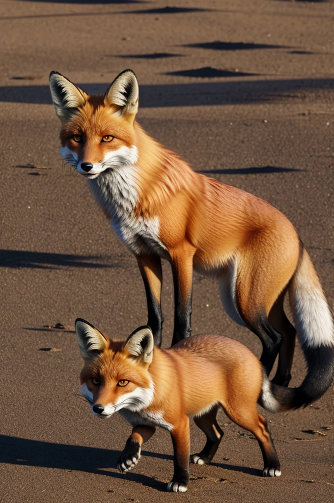 As a fox animation growls