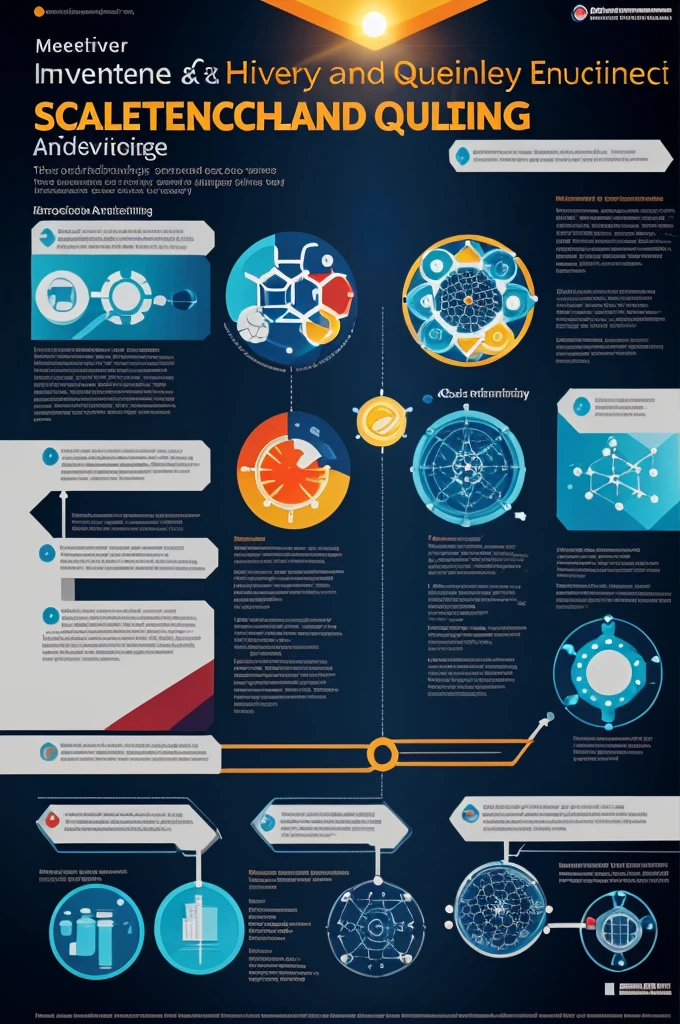 Make a poster with the theme "Science and Technology Advancement: Enhancing Quality of Life Through Scientific Laboratory Techniques, Strategic Planning and Innovative Research"