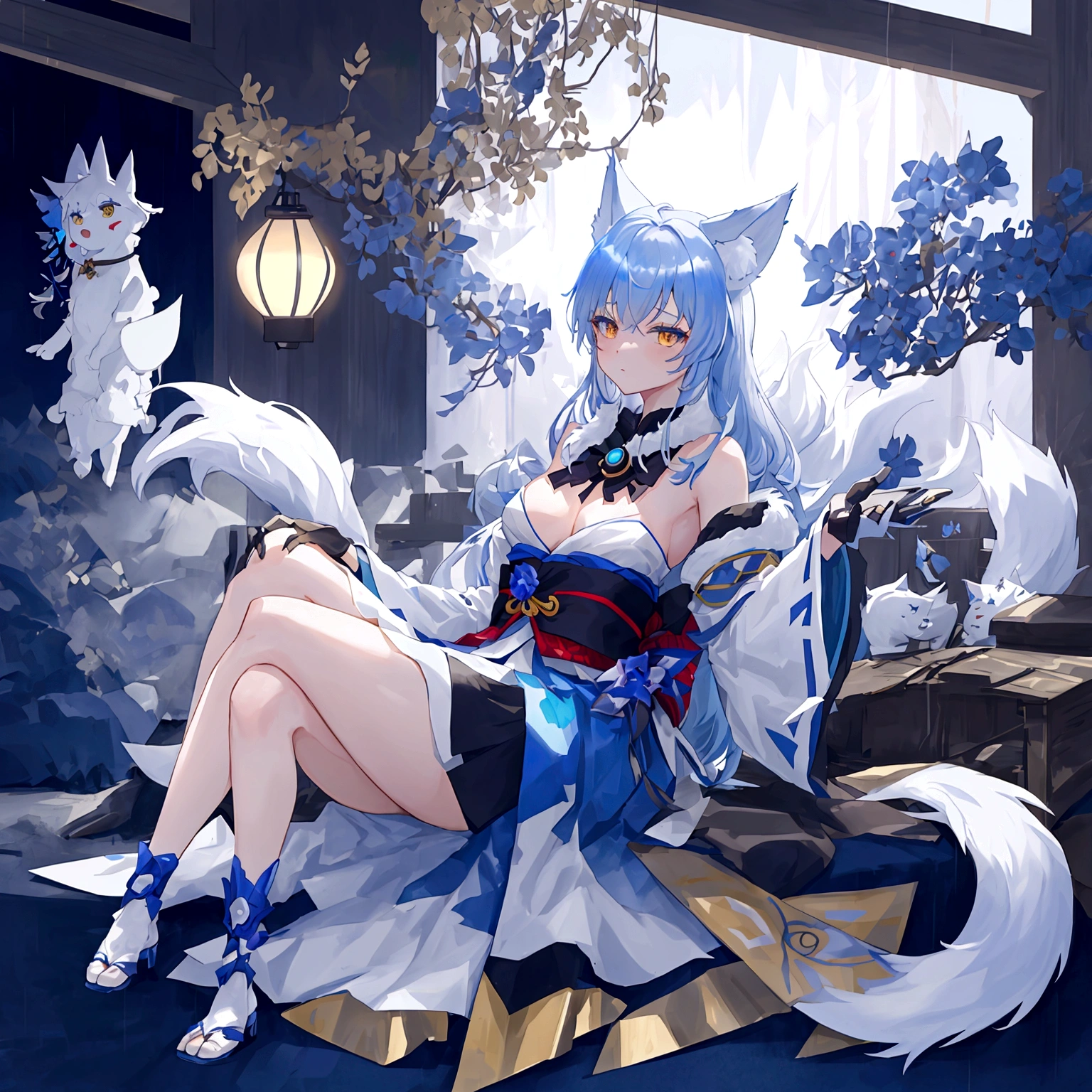 fox Light blue hair 　beast girl　indigo fur　fox beast girl　fox Light blue hair 　beast girl　indigo fur　fox beast girl　Wallpaper 4k,8k,highly detailled,,vivid colors,detailed kitsune with 9 tails,traditional Japanese artwork,tatami floor,beautiful cherry blossoms,floating lanterns,dark silhouette of a pagoda,subtle moonlight,dense forest,ethereal atmosphere,dappled sunlight,whimsical spirit,serene expression,elaborate kimono and obi,delicate hand-painted details,luminous eyes　Anime Style　fox　blue　White-faced golden-haired nine-tailed fox　Coat blue　　((best quality)), ((masterpiece)), (detailed), perfect face,solo,kemono,night,fantasy,rainy,thunder,black fur,golden stripes,anthro black wolf.wore a robe that hugged his muscular frame, with a long blue cloak draped over his shoulders.golden eyes,magic,wizard hooded((best quality)), ((masterpiece)), (detailed), perfect face,solo,kemono,night,fantasy,rainy,thunder,black fur,golden stripes,anthro black wolf.wore a robe that hugged his muscular frame, with a long blue cloak draped over his shoulders.golden eyes,magic,wizard hooded　mysterious background　Blue Flame　girl　have a ball of light Anime Style　fox　blue　White-faced golden-haired nine-tailed fox　Coat blue　full body furry wolf,center,((beautiful hairl)),((Solo)),((Furry)),((e621)),((Furry robotic wolf)),(protogen robot  wolf)))，Made of metal，（cyborg people：1.1），（[coda|Line of detail]：1.3），（complexdetails），hdr，（complexdetails，Hyper-detailing：1.2），cinema shot，tmasterpiece，best qualtiy，A high resolution，bulge foreign body penetration，at centre,Robot feet，((Mechanical high heels))， Android，(robotjoints)，(Robot briefs)，Cool robot feet,robot leg,(Cyborg footwear)，((Robotic footwear high heels)) ,(((Robotic breasts))),(((android))),(((Robot full-body sexual suggestion)))，((((android))))，Cute girl made of metal, (Cyborg: 1.1), ([Tail | More wires]: 1.3), (complexdetails), hdr, (complexdetails, Ultra detail: 1.2), cinema s　　mysterious background　Blue Flame　girl　have a ball of light