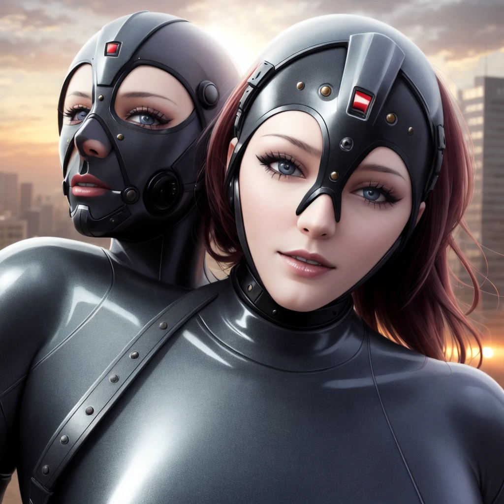 latex, apocalypse, photorealistic, normal skin,