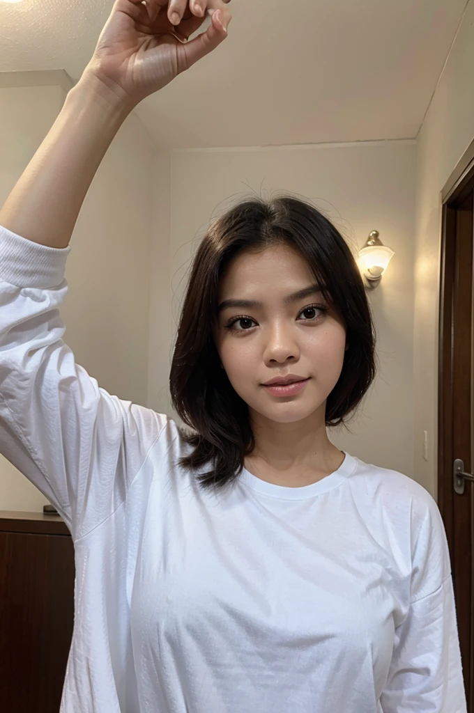 Domba lucu 3D membawa kamera
