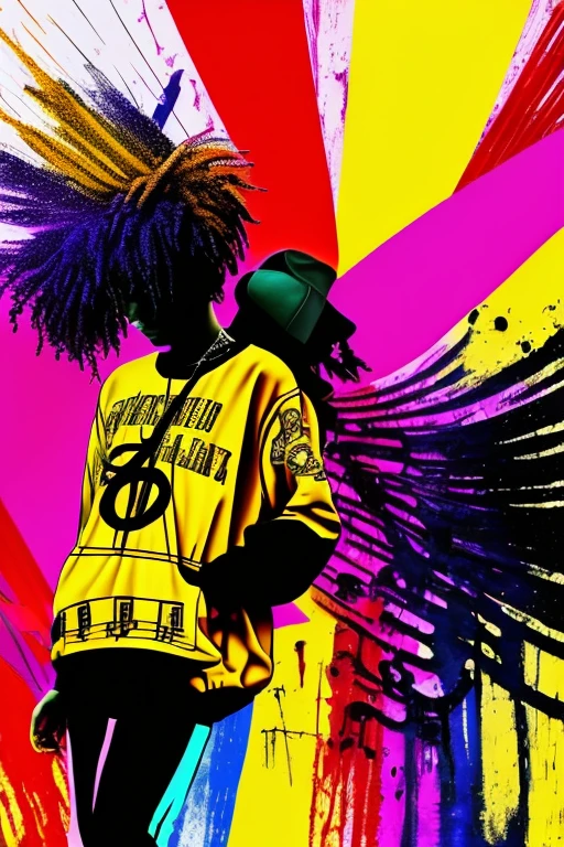 A background filled with scattered musical notes in various sizes and colors
A background completely filled with scattered musical notes in various sizes and colors, covering the entire screen.
beautiful girl colorful image
Dance hiphop Dance CREW Waacking
Punking
black medium hair black medium hair
Five fingers Baggy clothes Baggy clothes