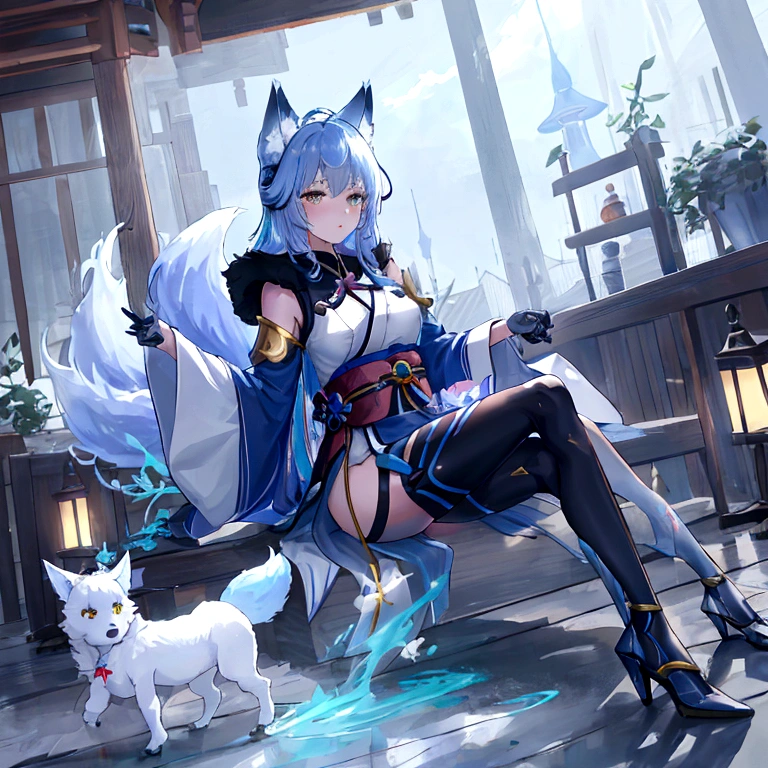 fox Light blue hair 　beast girl　indigo fur　fox beast girl　fox Light blue hair 　beast girl　indigo fur　fox beast girl　Wallpaper 4k,8k,highly detailled,,vivid colors,detailed kitsune with 9 tails,traditional Japanese artwork,tatami floor,beautiful cherry blossoms,floating lanterns,dark silhouette of a pagoda,subtle moonlight,dense forest,ethereal atmosphere,dappled sunlight,whimsical spirit,serene expression,elaborate kimono and obi,delicate hand-painted details,luminous eyes　Anime Style　fox　blue　White-faced golden-haired nine-tailed fox　Coat blue　　((best quality)), ((masterpiece)), (detailed), perfect face,solo,kemono,night,fantasy,rainy,thunder,black fur,golden stripes,anthro black wolf.wore a robe that hugged his muscular frame, with a long blue cloak draped over his shoulders.golden eyes,magic,wizard hooded((best quality)), ((masterpiece)), (detailed), perfect face,solo,kemono,night,fantasy,rainy,thunder,black fur,golden stripes,anthro black wolf.wore a robe that hugged his muscular frame, with a long blue cloak draped over his shoulders.golden eyes,magic,wizard hooded　mysterious background　Blue Flame　girl　have a ball of light Anime Style　fox　blue　White-faced golden-haired nine-tailed fox　Coat blue　full body furry wolf,center,((beautiful hairl)),((Solo)),((Furry)),((e621)),((Furry robotic wolf)),(protogen robot  wolf)))，Made of metal，（cyborg people：1.1），（[coda|Line of detail]：1.3），（complexdetails），hdr，（complexdetails，Hyper-detailing：1.2），cinema shot，tmasterpiece，best qualtiy，A high resolution，bulge foreign body penetration，at centre,Robot feet，((Mechanical high heels))， Android，(robotjoints)，(Robot briefs)，Cool robot feet,robot leg,(Cyborg footwear)，((Robotic footwear high heels)) ,(((Robotic breasts))),(((android))),(((Robot full-body sexual suggestion)))，((((android))))，Cute girl made of metal, (Cyborg: 1.1), ([Tail | More wires]: 1.3), (complexdetails), hdr, (complexdetails, Ultra detail: 1.2), cinema s　　mysterious background　Blue Flame　girl　have a ball of light