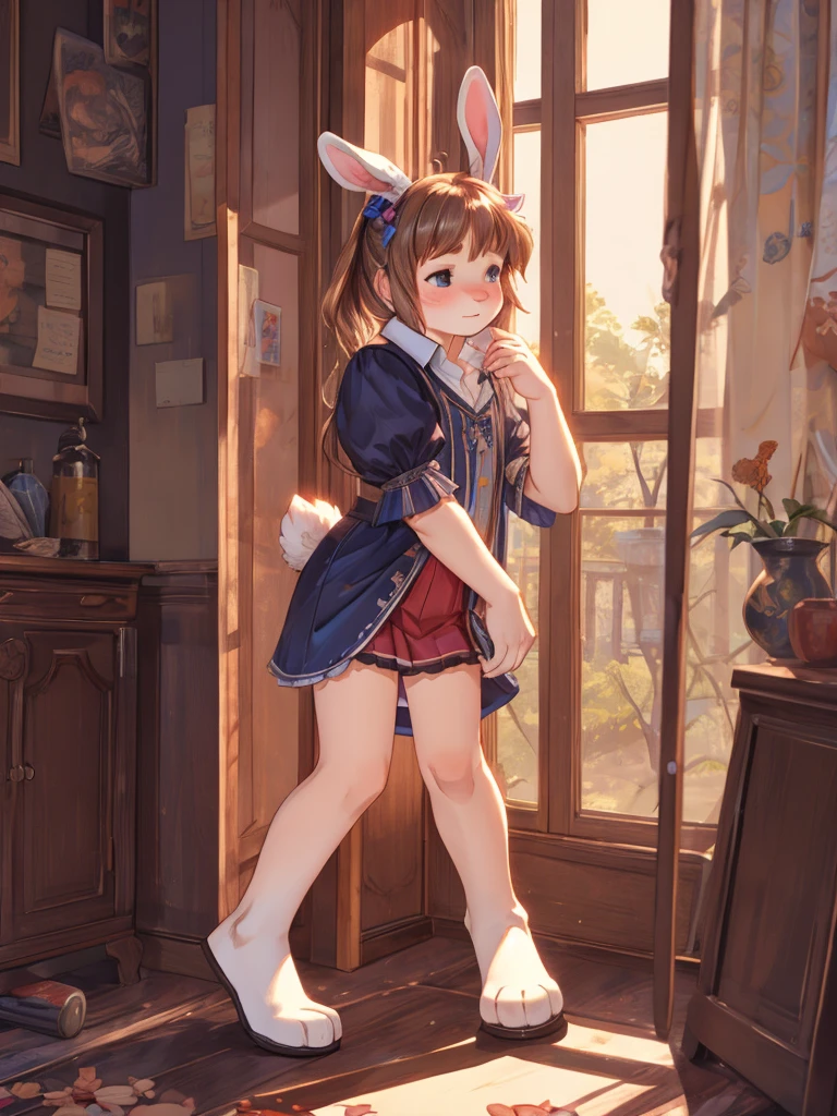 libido , Itchy , Lonely loli , Clothing erotica , bunny , Seduce , (Show secretly:1.3)