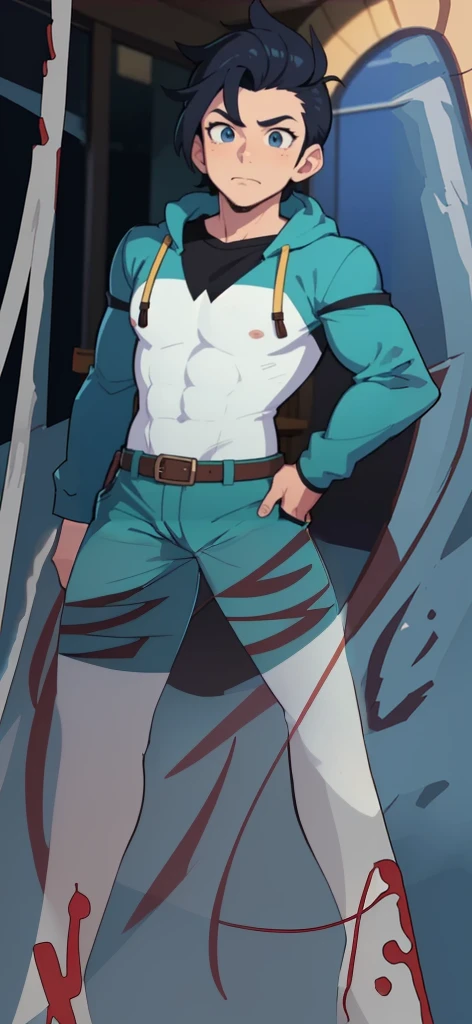 ((best quality)), man, ((1man)), Diives, legs, art done by diives, masculine, anime, cartoon, cell shading, vibrant, strong, guy, boy, manly