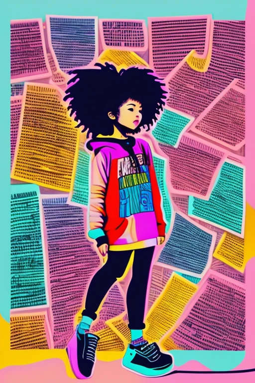 A background filled with scattered musical notes in various sizes and colors
A background completely filled with scattered musical notes in various sizes and colors, covering the entire screen.
beautiful girl colorful image
Dance hiphop Dance CREW Waacking
Punking
black medium hair black medium hair
Five fingers Baggy clothes Baggy clothes
Japanese girl Japanese girl