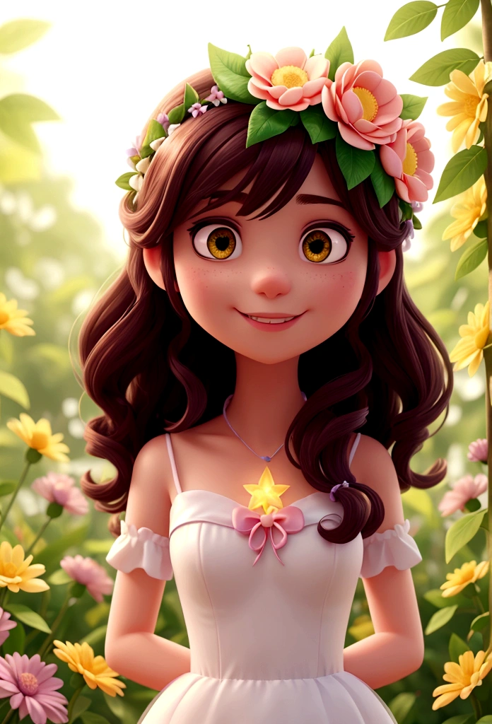create a magical round flower crown.