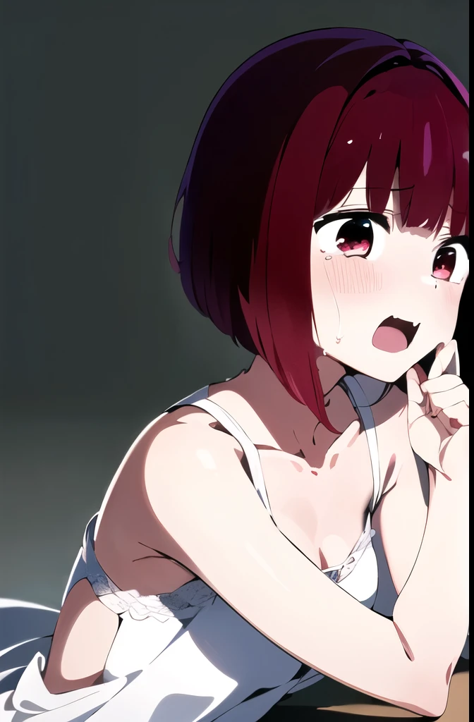 (masterpiece, Highest quality, High resolution),
He cultivated four \(oshi no ko\),
tears, Are crying, sorrow, sad, Dark Background,