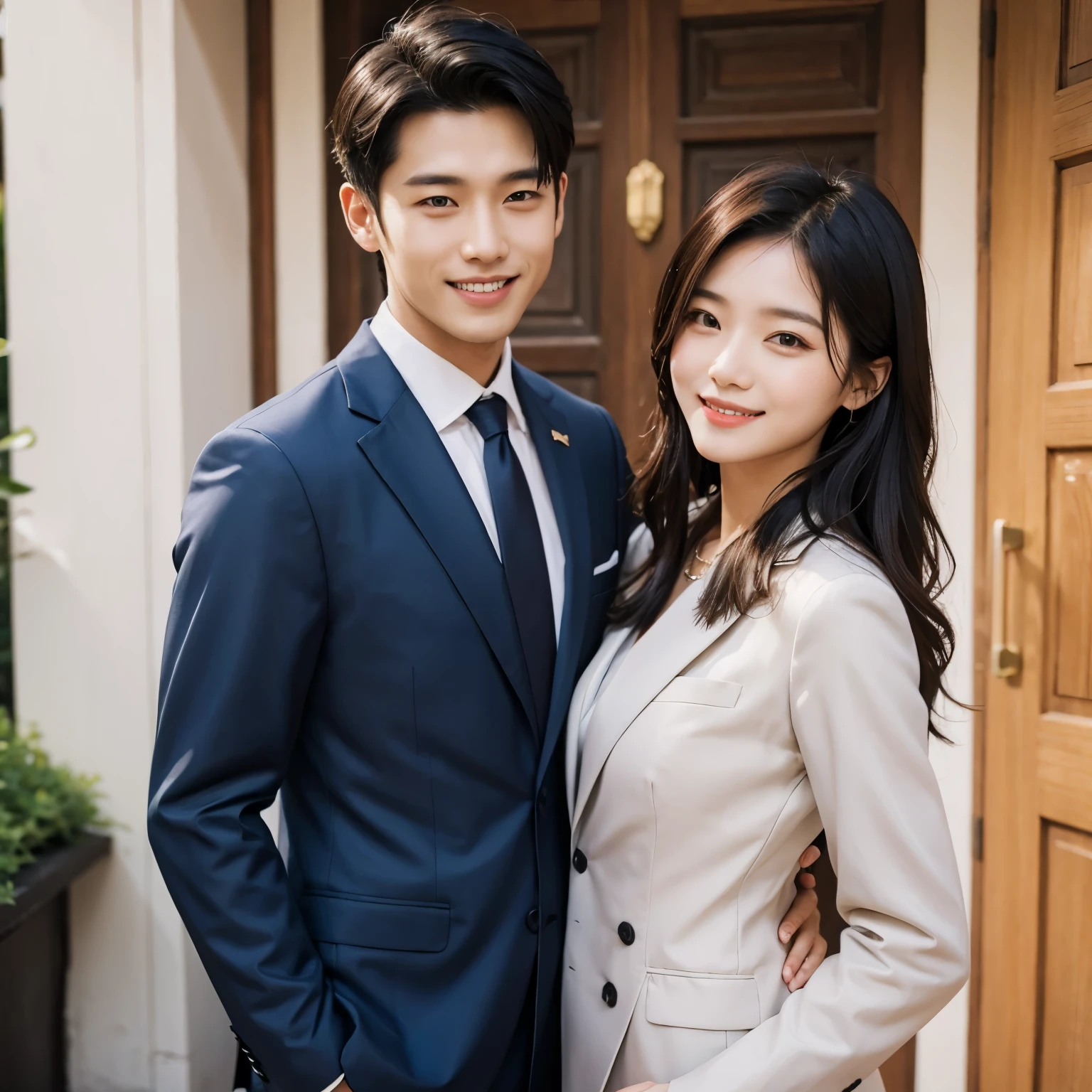 Asia male suit politics kind smile