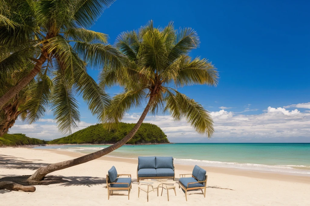 A SOFA SET ONSEASHORE