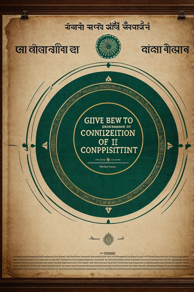 Give me a best poster of the Indian constitution with drawing easy one
Class 9th