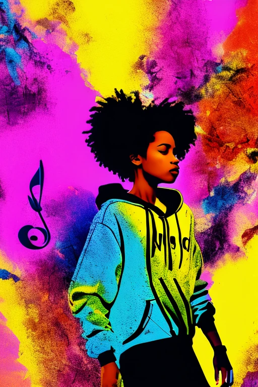 A background filled with scattered musical notes in various sizes and colors
A background completely filled with scattered musical notes in various sizes and colors, covering the entire screen.
beautiful girl colorful image
Dance hiphop Dance CREW Waacking Dance
Punking
black medium hair black medium hair
Five fingers Baggy clothes Baggy clothes