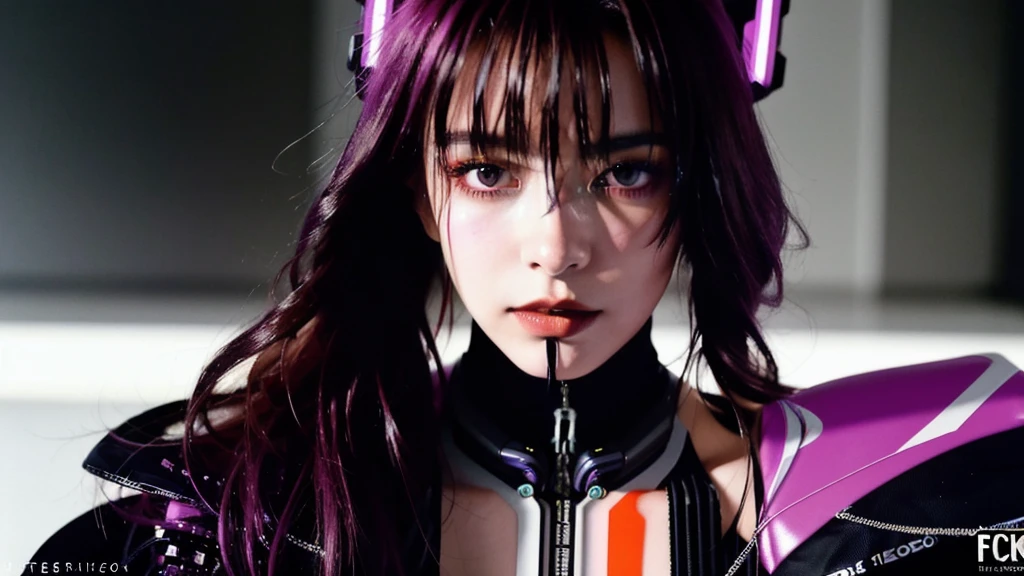 フェイスペイントをしたサイボーグのBeauty, whole body, cyber punk, Fashion Model, Beauty, masterpiece, Francis Bacon's painting style