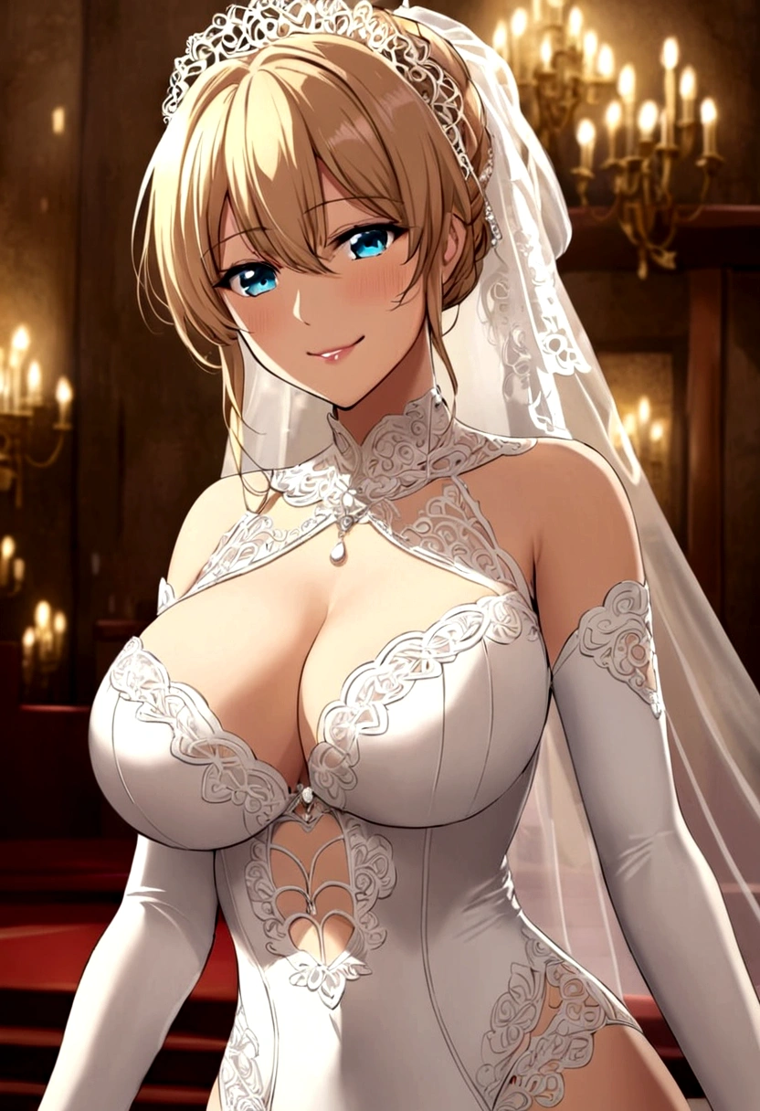 Saber big breasts bride Bodysuit smile 