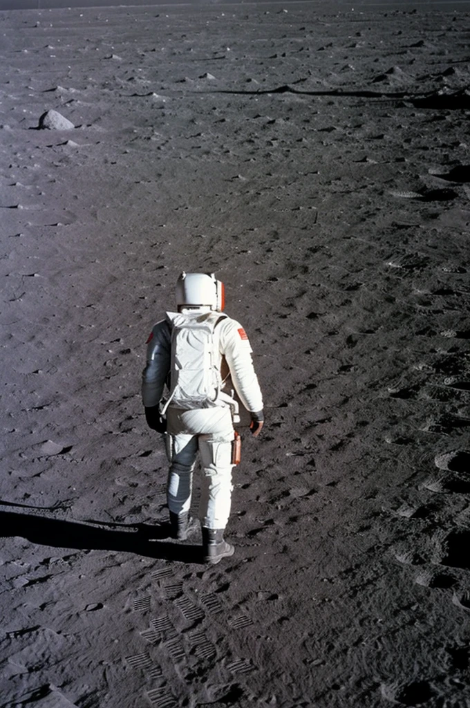 man walking on the moon